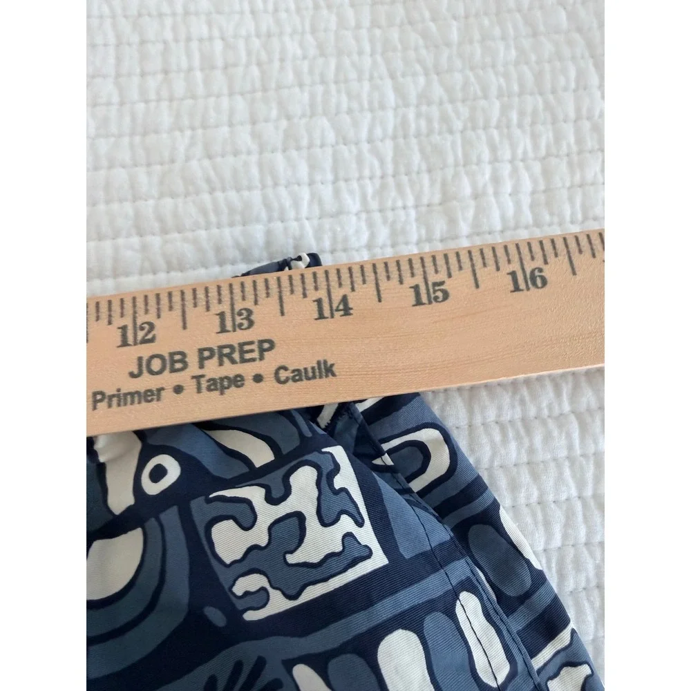 Patagonia Mens Baggies Longs 7 Inch Shorts Blue Abstract Geometric‎ Small NEW